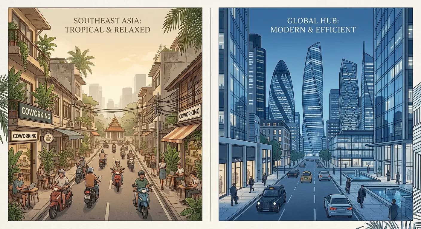 Cheap vs. Expensive Nomad Cities in 2026: Where Your Money Goes Furthest