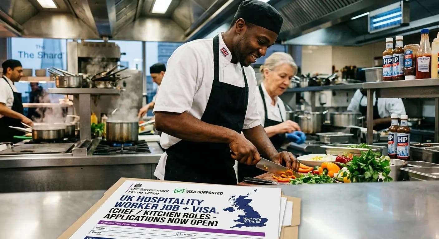 UK Hospitality Worker Job + Visa (Chef / Kitchen)