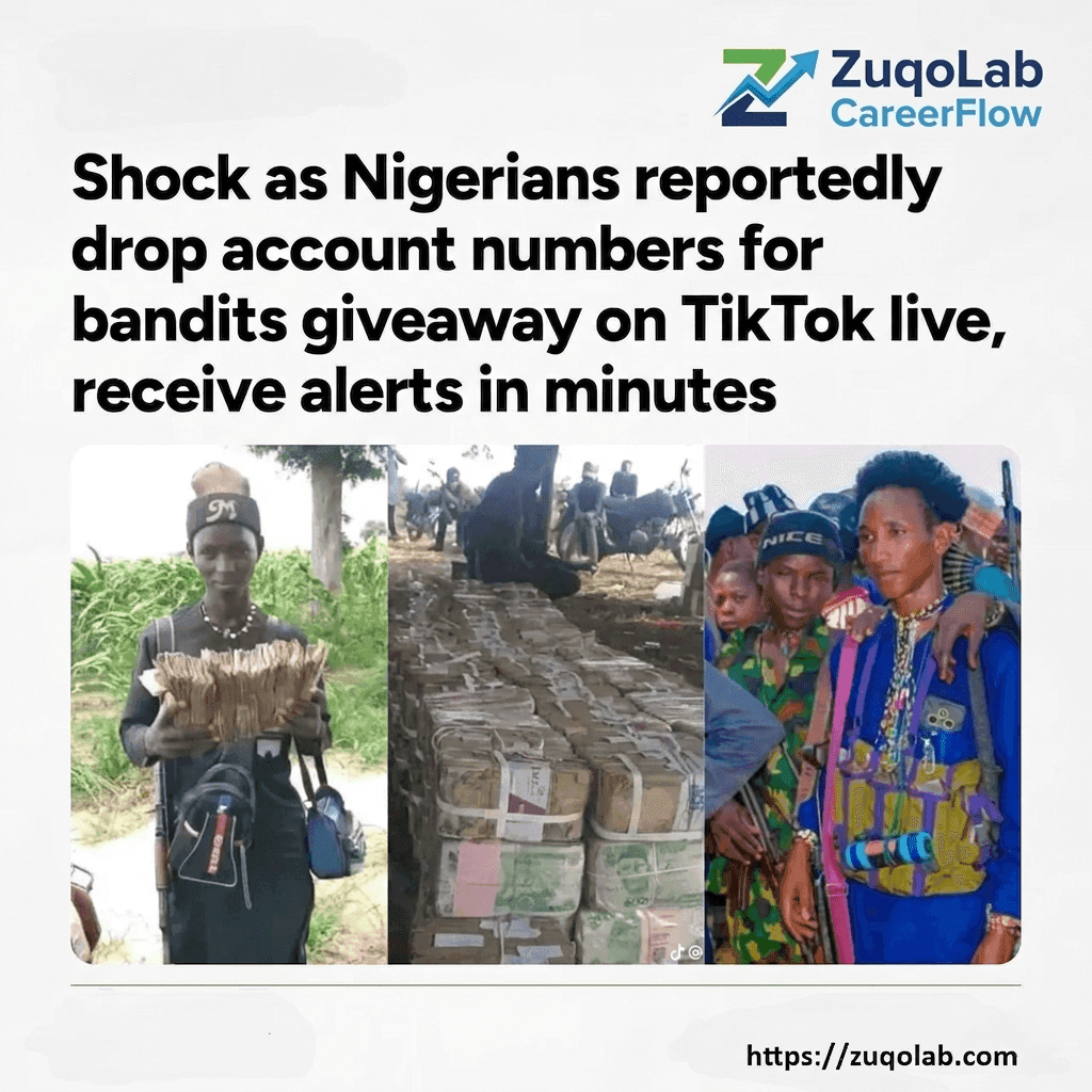 Breaking News: TikTok Live Sparks Outrage as Nigerians Allegedly Participate in Bandit Giveaway Scandal