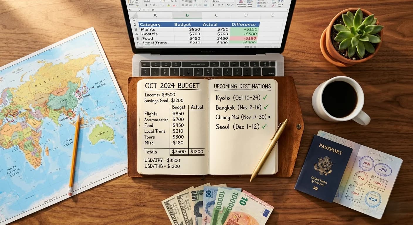 How to Budget for a Year of Travel as a Digital Nomad: A Complete Financial Breakdown